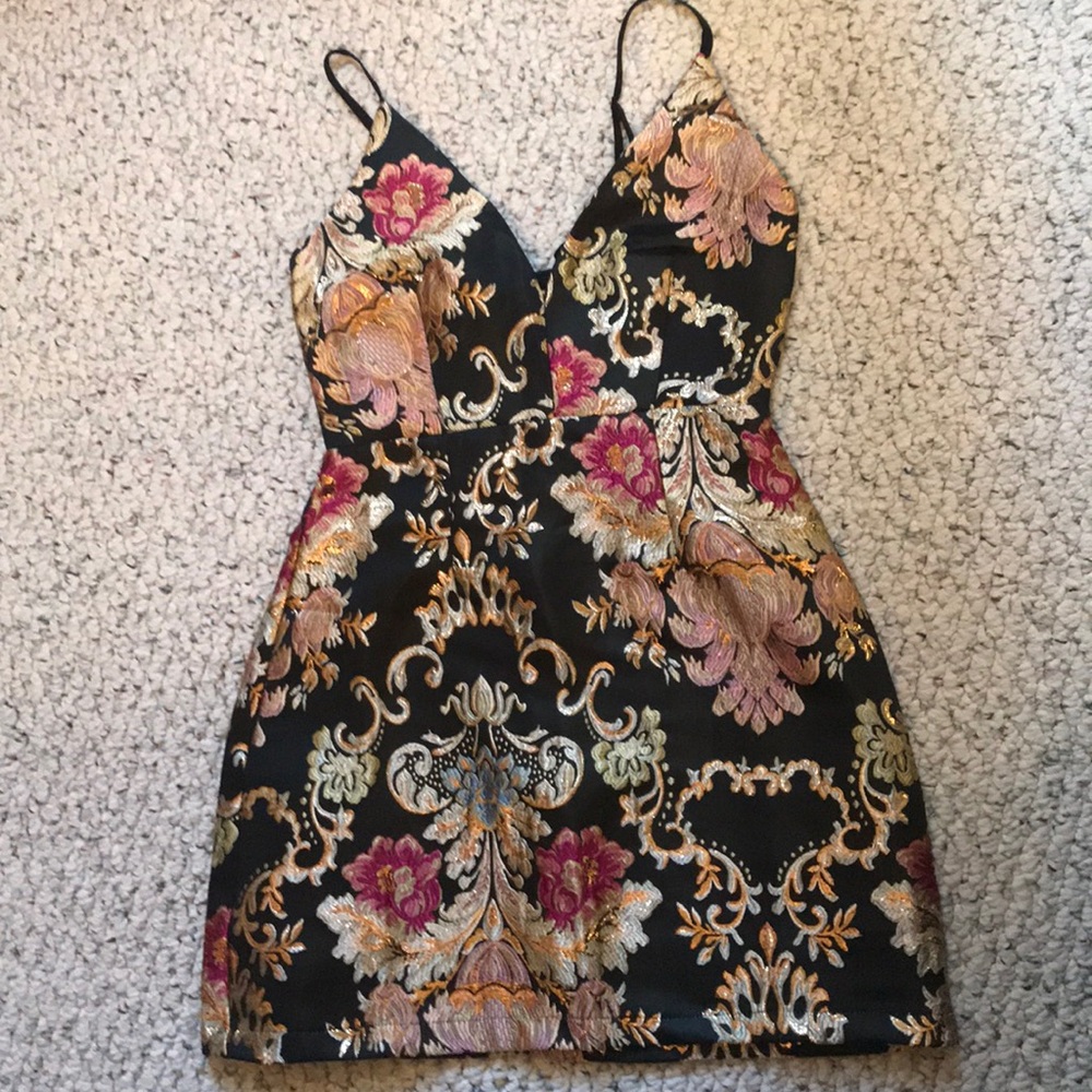 Fashion Nova When We Touch Embroidered Dress